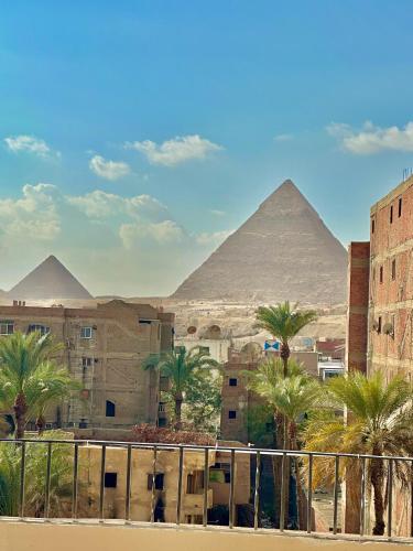 Luca pyramids inn in Cairo, Egypt