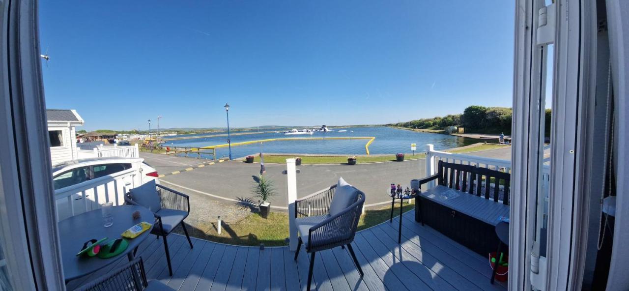 Lakes edge view in Millom, United Kingdom