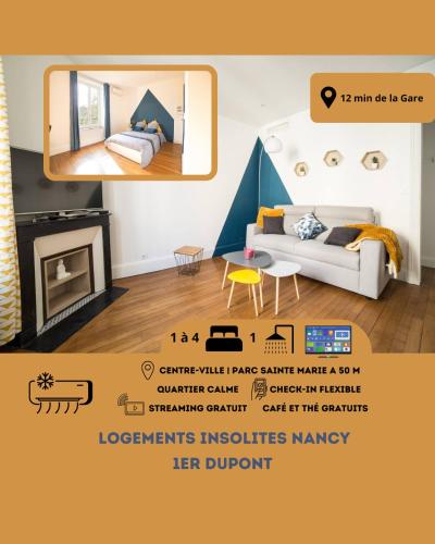 Le Maxi Dupont Thermal Logements Insolites Clim Fibre in Nancy, France