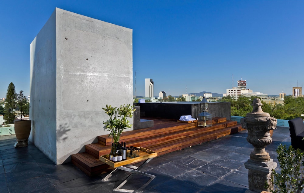 Outdoor banquet area