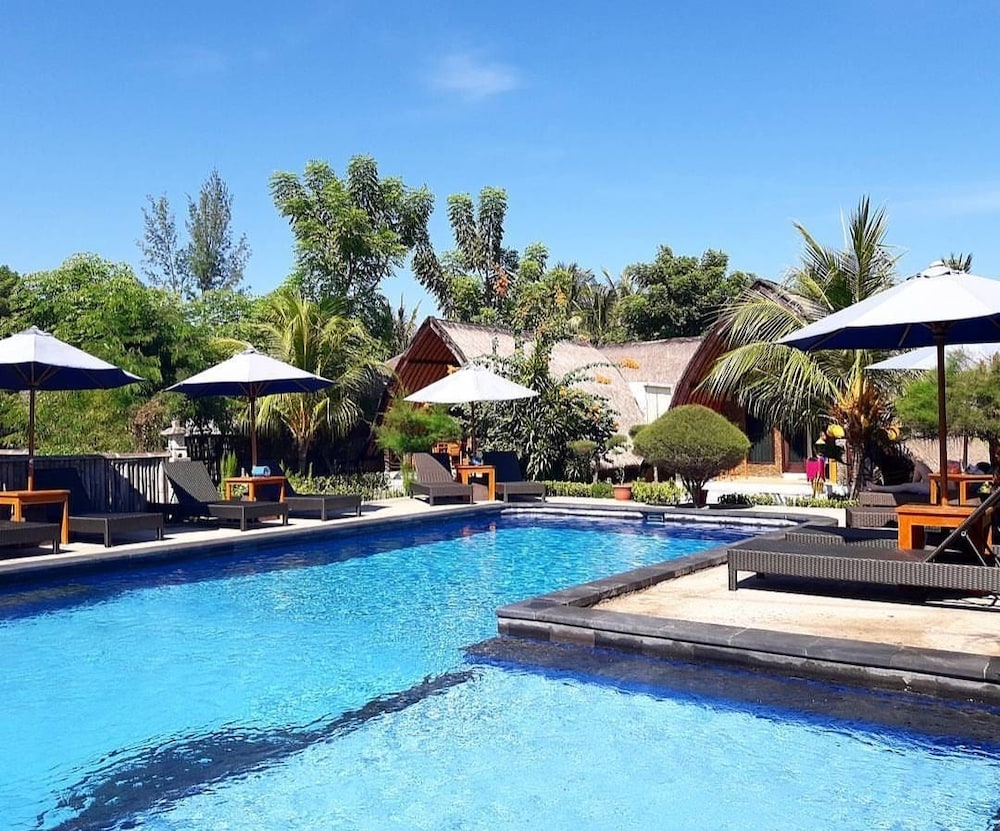 Sandy Beach Bungalows in Senggigi, Indonesia