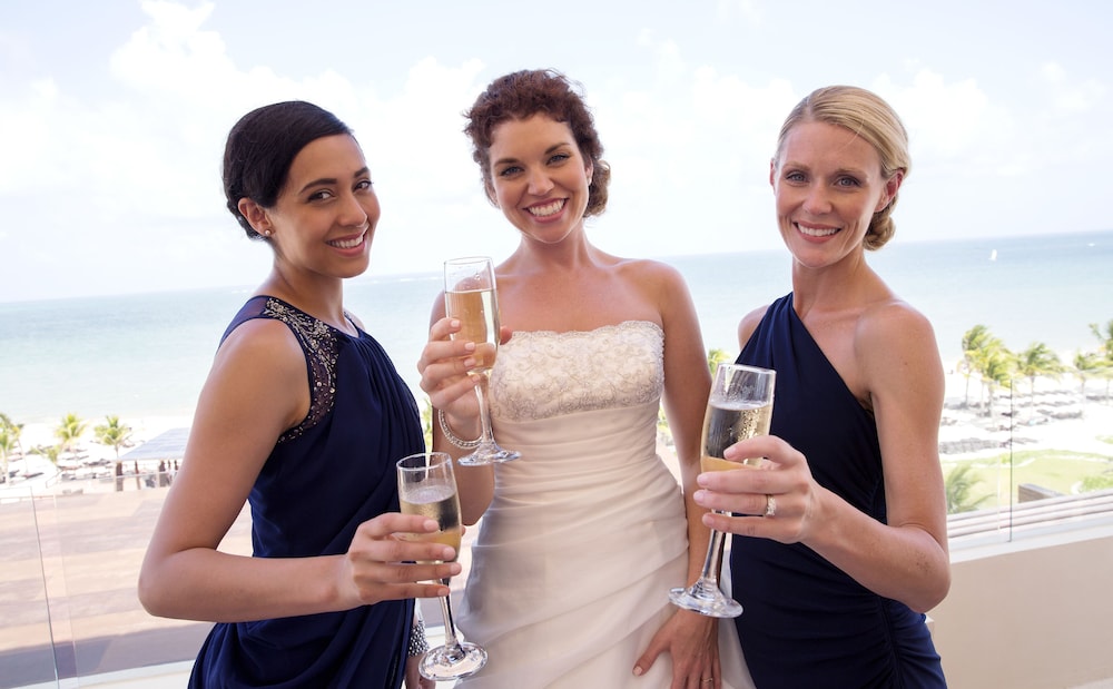 Outdoor wedding area