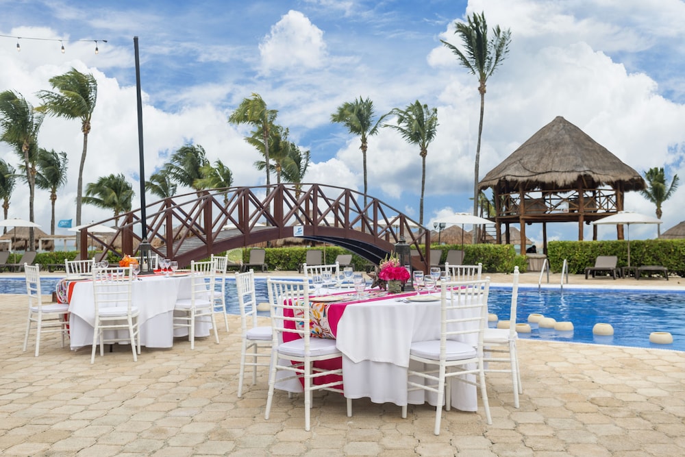 Outdoor wedding area