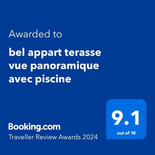 Bel Appart Terasse Vue Panoramique Avec Piscine — Ariana — photo 2