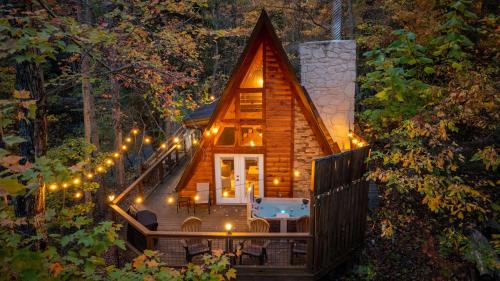 3 Miles to Gsmnp & Dtwn Good Views HotTub A Frame in Gatlinburg, United States