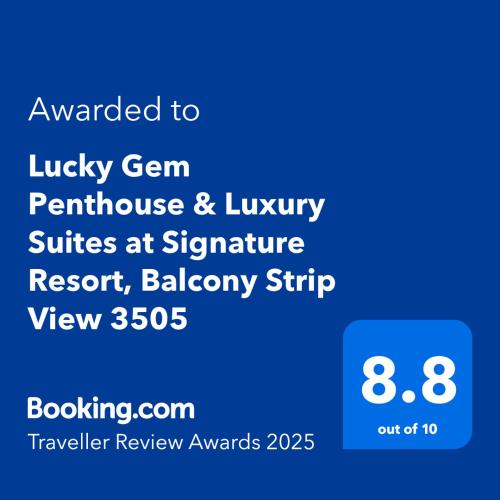 Lucky Gem Penthouse & Luxury Suites at Signature Resort Balcony Strip View 3505
