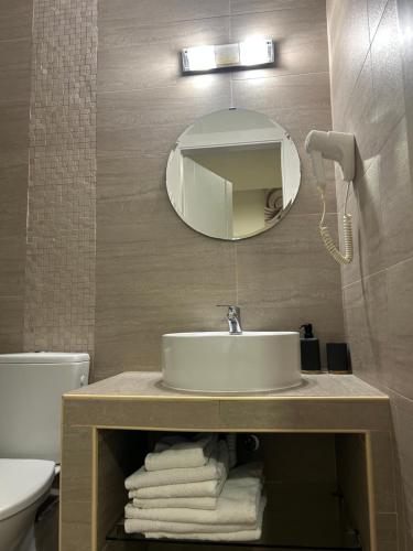 Cross Plaza in Stavros, Greece