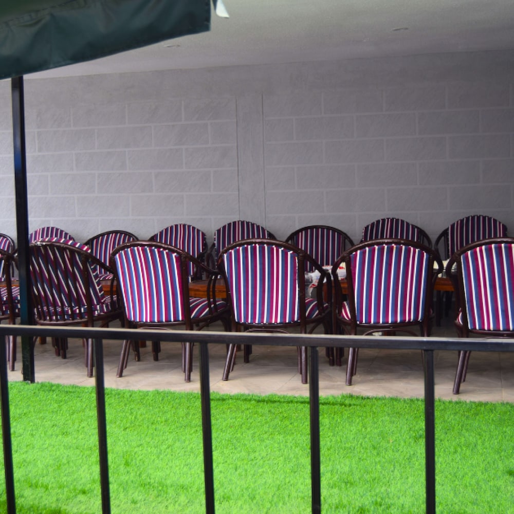 Outdoor wedding area