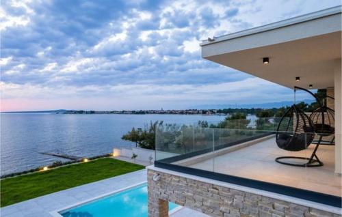 Luxurious beachfront Villa with sea view by TA Leut Agency — 4-Star Luxury Hotel in Privlaka, Croatia