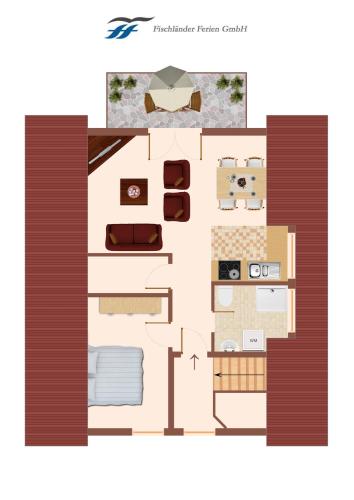 Haus Clarissa App 02 — 4-Star Luxury Hotel in Wustrow, Germany