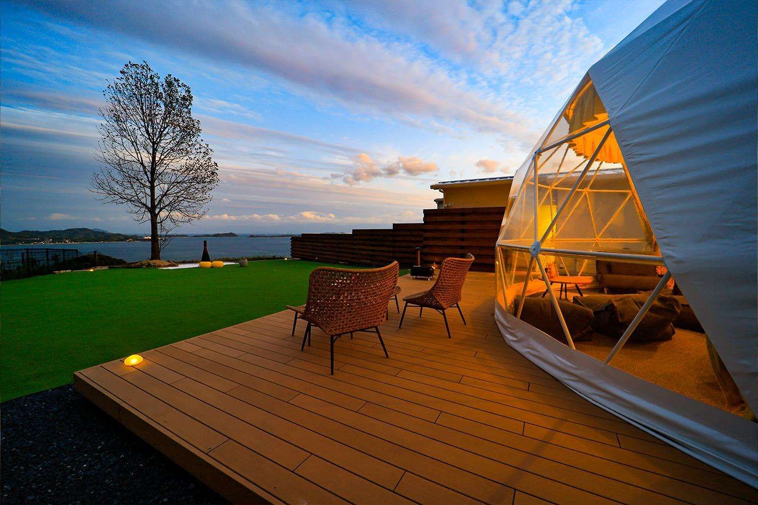 Lemon Farm Glamping Simanami in Onomichi, Japan