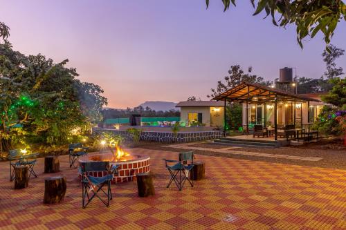 SaffronStays Apricus Farm 4BHK Veg Estate with Pool Yoga & Garden in Karjat, India