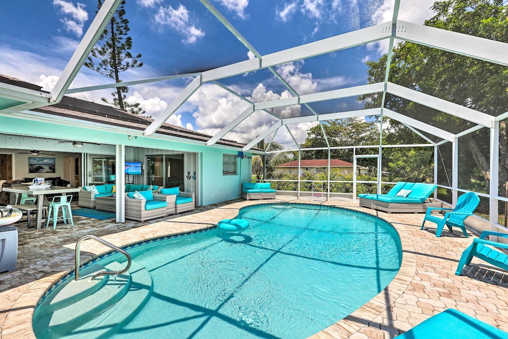 Bright And Breezy Cape Coral Retreat with Pool