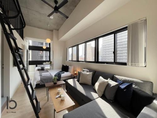 b hotel Nekoyard Bright Loft Studio 5 Min Walk to Peace Park & City Center in Hiroshima, Japan