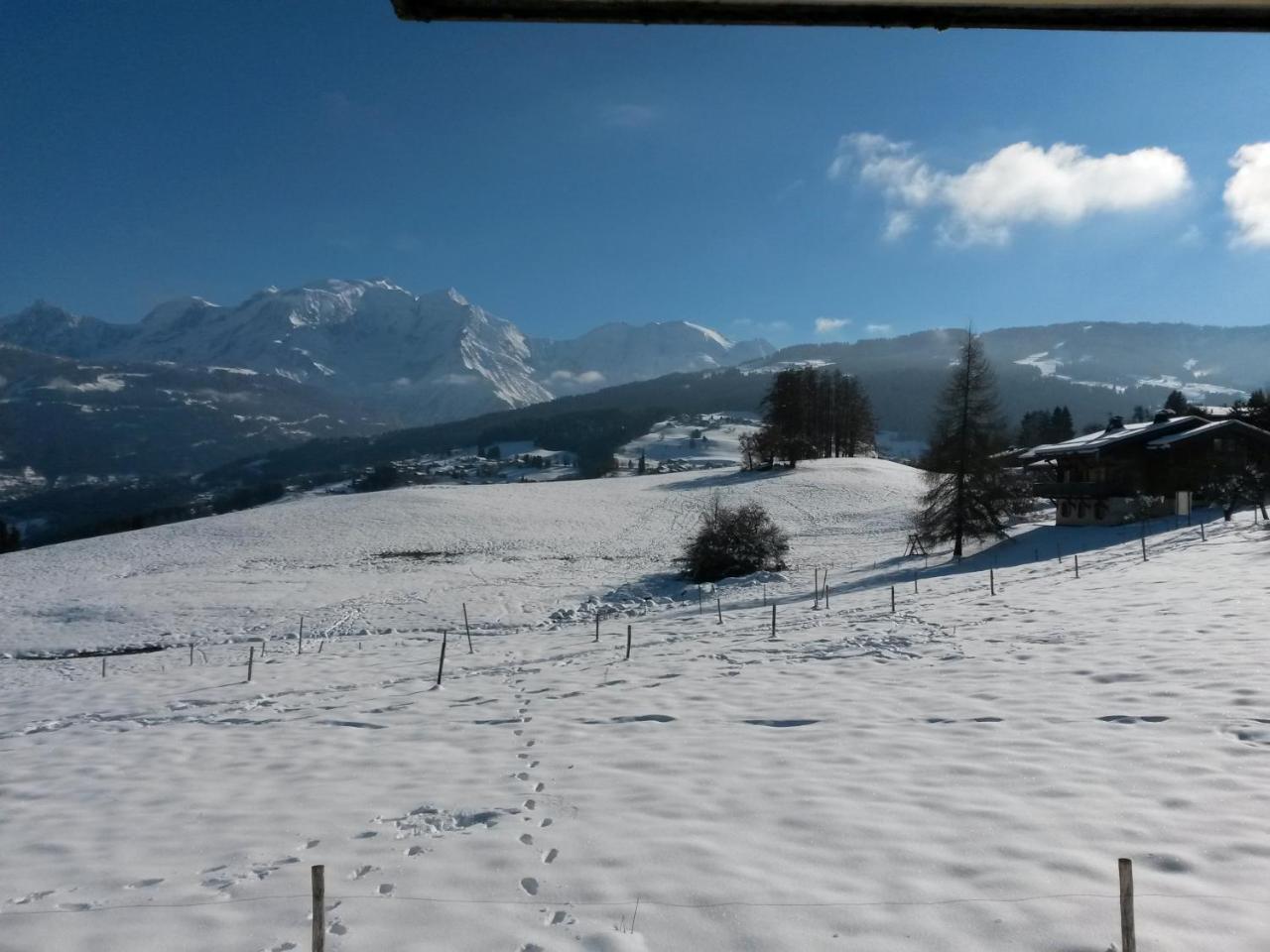 Rez De Chaussee Tres Calme Vue Mont Blanc — Combloux