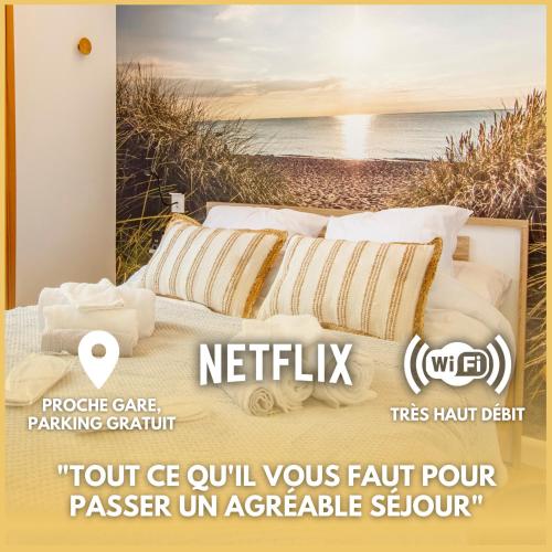 Soleil D’ete Netflix & Wifi Balcon Climatisation Parking Gratuit Check In 24h24 Emplacement Velos Goodmarning in Chalons-En-Champagne, France