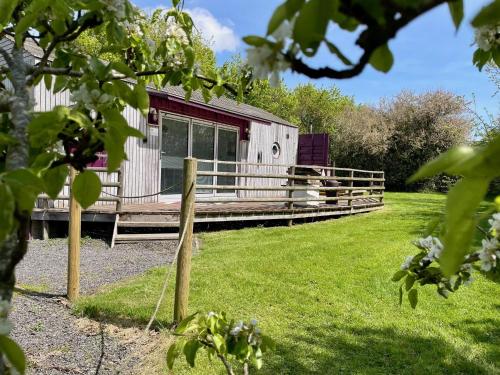 Purple CargoPod at Lee Wick Farm Cottages & Glamping in Clacton-On-Sea, United Kingdom