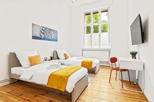 3 Zimmer Apartment 6 Betten Wohnküche nahe Hauptbahnhof&Parkplatz — 4-Star Luxury Hotel in Cottbus, Germany