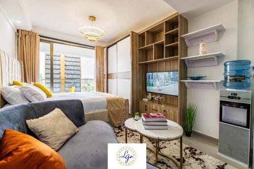 Classy Studio Apartment In Kilimani With Fully Equipped Gym And Balcony Which Breathtaking City Views