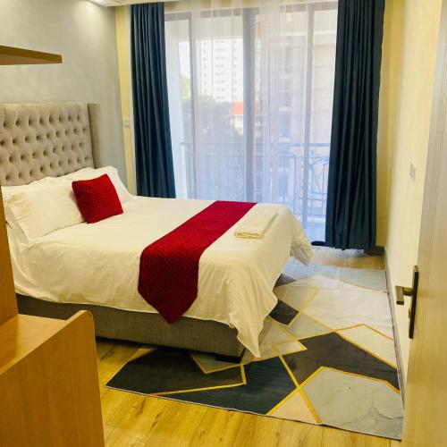 Modern retreat apartment with breathtaking city views heated swimming pool gym and ample parking in kilimani