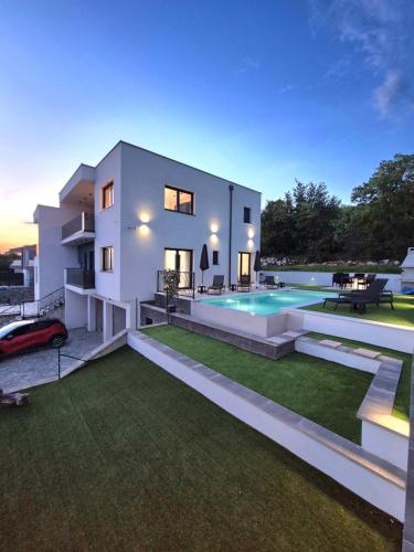Luxury Sea View Villa DIJANA with Infinity Pool & Jacuzzi Near Rijeka — 4-Star Luxury Hotel in Kostrena, Croatia