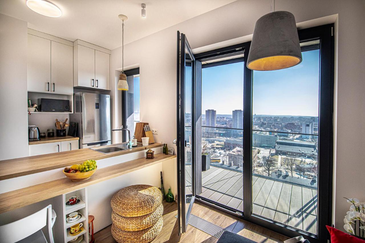 Panorama Penthouse City Center 100m2 Fast Wi Fi in Katowice, Poland