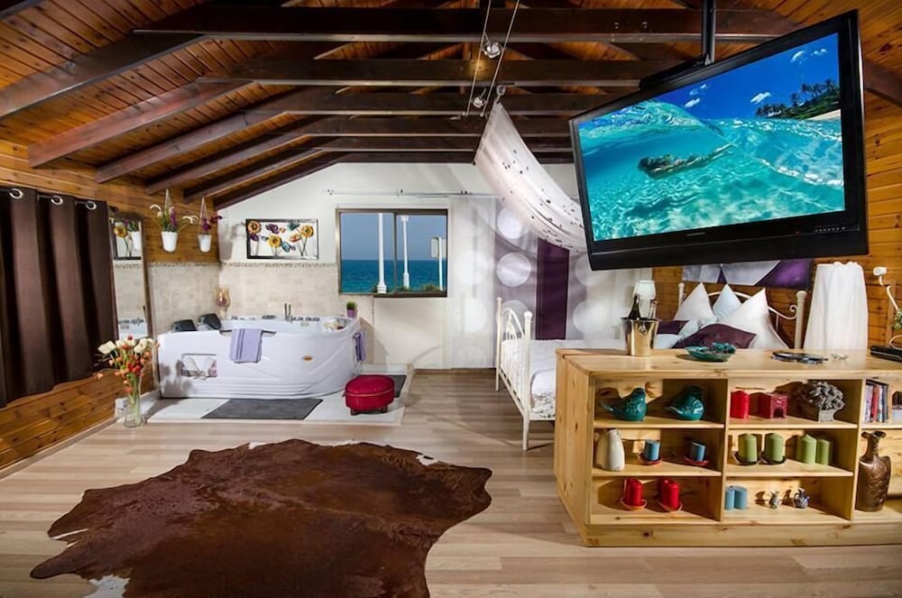 Palm on the Beach in Nahariyya, Israel