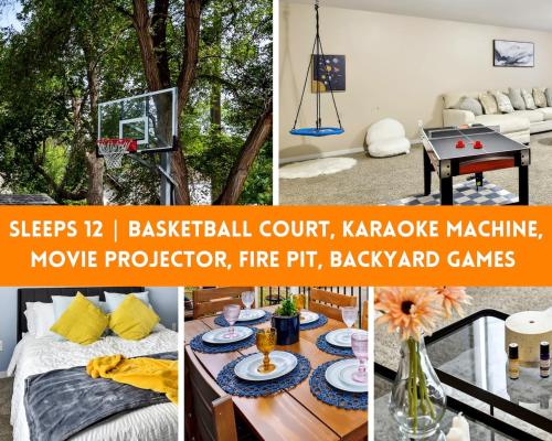 Basketball Court Pickleball Karaoke 6 Beds — hotel in Richfield