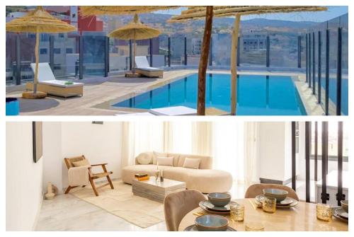 Luxury Duplex House vlakbij strand met rooftoppool — 4-Star Luxury Hotel in Tangier, Morocco