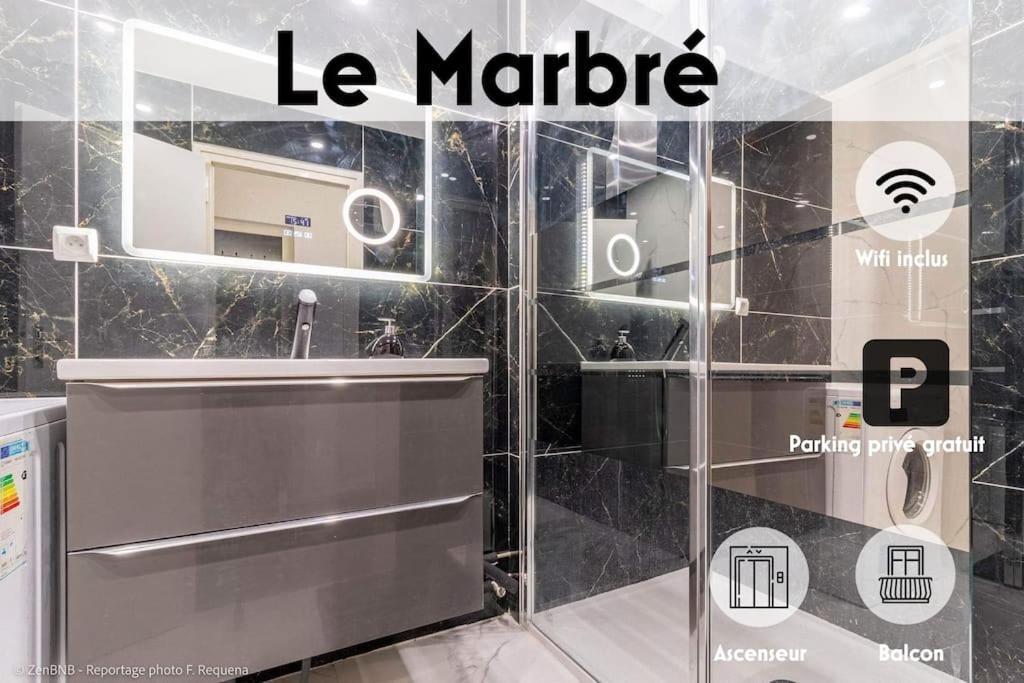 Le Marbre Design 60m2 2 Stars Free Parking in Annemasse, France
