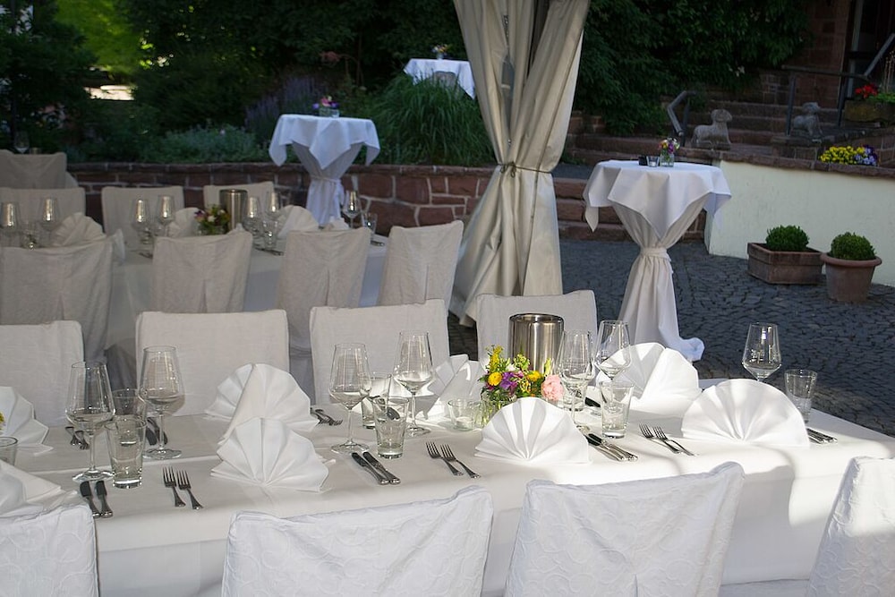 Outdoor banquet area