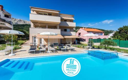 Apartments Viktorija 2 — 4-Star Luxury Hotel in Baska, Croatia