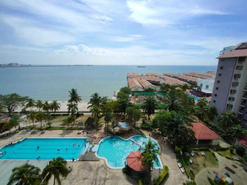 Muslim homestay Glory Beach Resort in Port Dickson, Malaysia