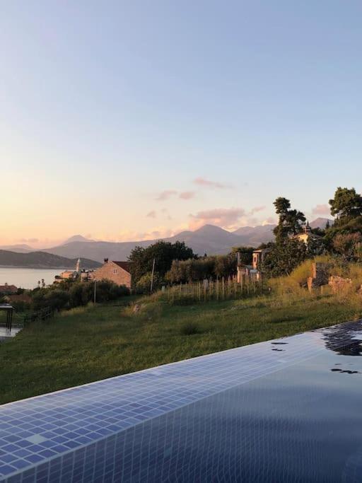 Magnificent new Villa Tofta on Lopud Croatia. Sea views from the infinity pool