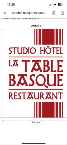 Studio Hôtel Restaurant LTB La Table Basque in Biarritz, France