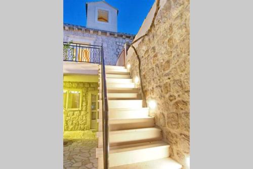 Waterfront stone house in city center