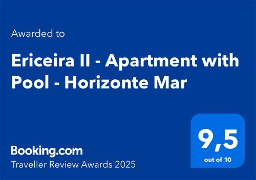 Ericeira II Apartment with Pool Horizonte Mar