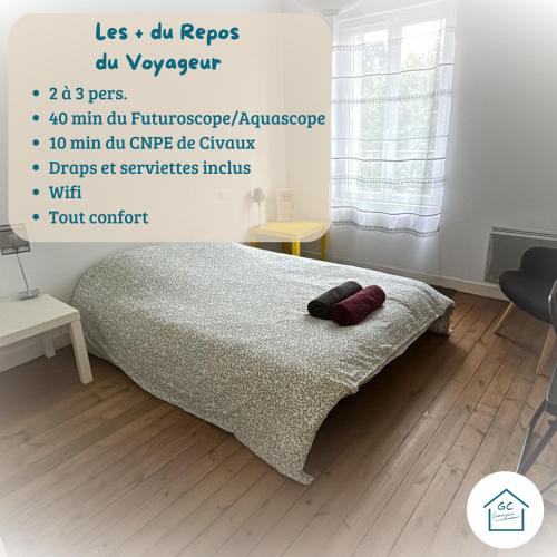 Le Repos du Voyageur T3 45 M2 Tout Confort — hotel in Lussac-Les-Chateaux
