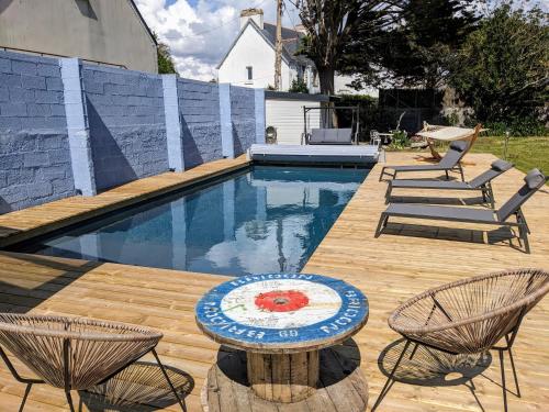 Ty Glaz Piscine Prive Chauffe Securise Plage 700m — Guilvinec