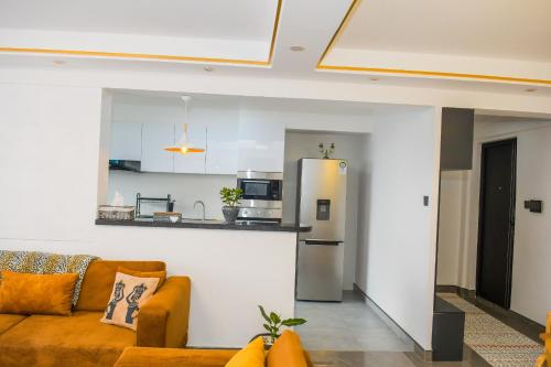 comfort living apartment with Dsq Gym rooftop football pitch coffee house restaurant garden and child play area in kileleshwa