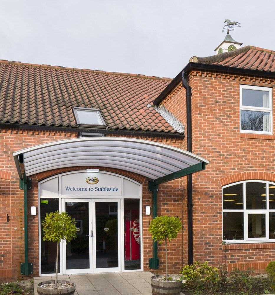 Stableside at York Racecourse in York, United Kingdom