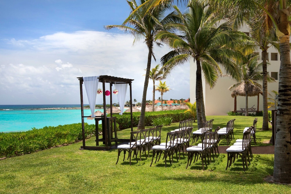 Outdoor wedding area