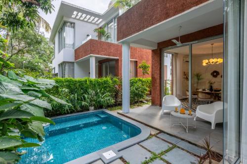 La Masillia 2 Bhk With Private Pool 15 Mins From Morjim Beach Wifi Peaceful Location Kitchen Security Patio — Solim