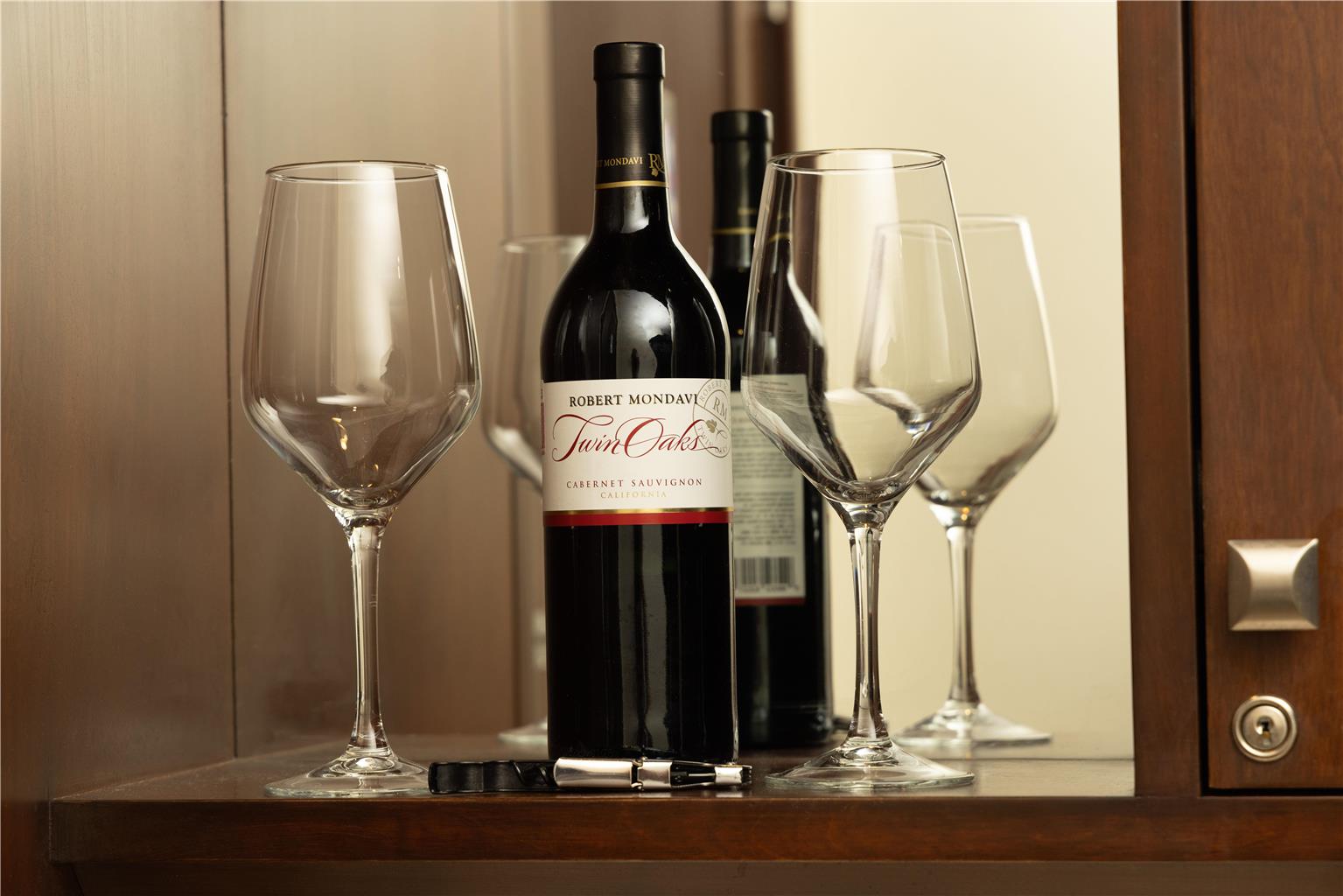 Bottle of Wine Room Amenity