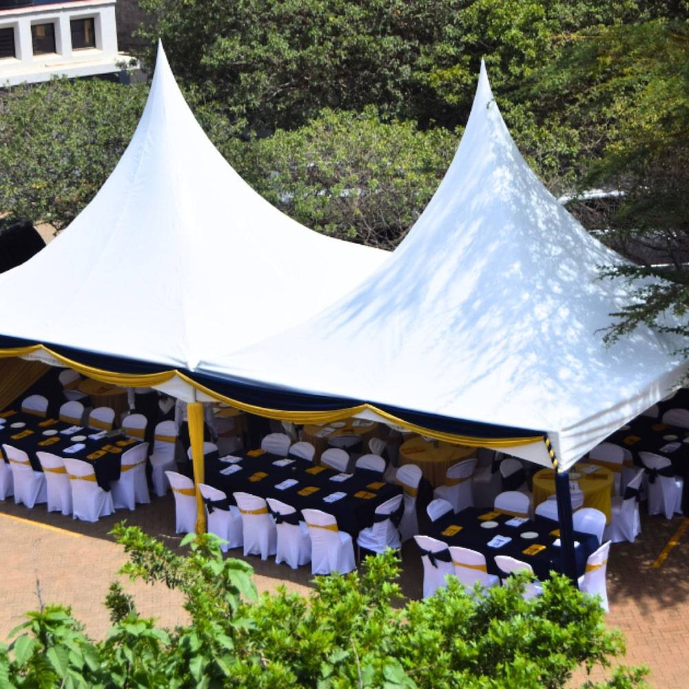 Outdoor wedding area