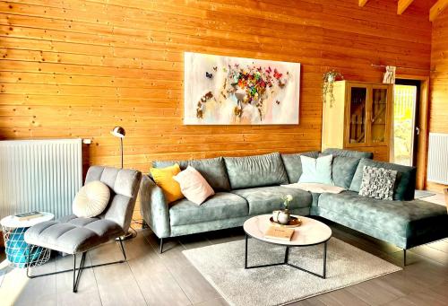 5 Sterne Ferienhaus Tommy mit Kamin Seeblick und großer Terrasse in Rieden, Germany