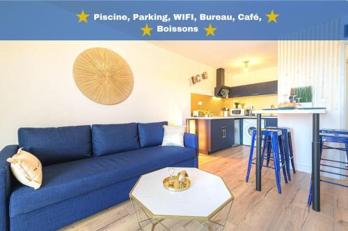 Le Bleu Nuit Piscine Parking Netflix Cafe — hotel in Villemur-Sur-Tarn