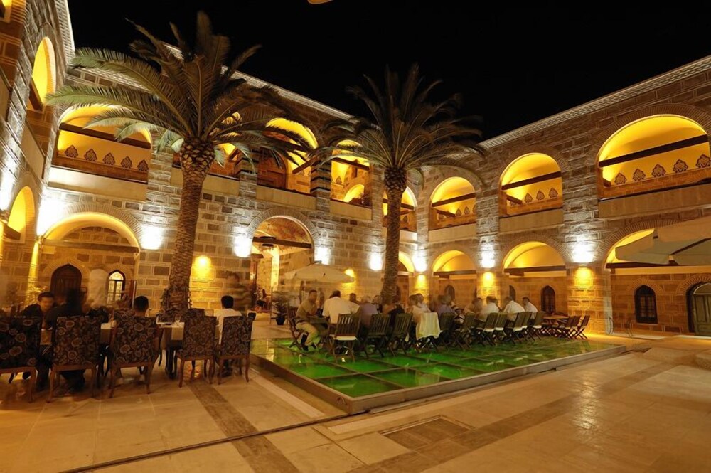 Kanuni Kervansaray Historical Hotel in Cesme, Turkey
