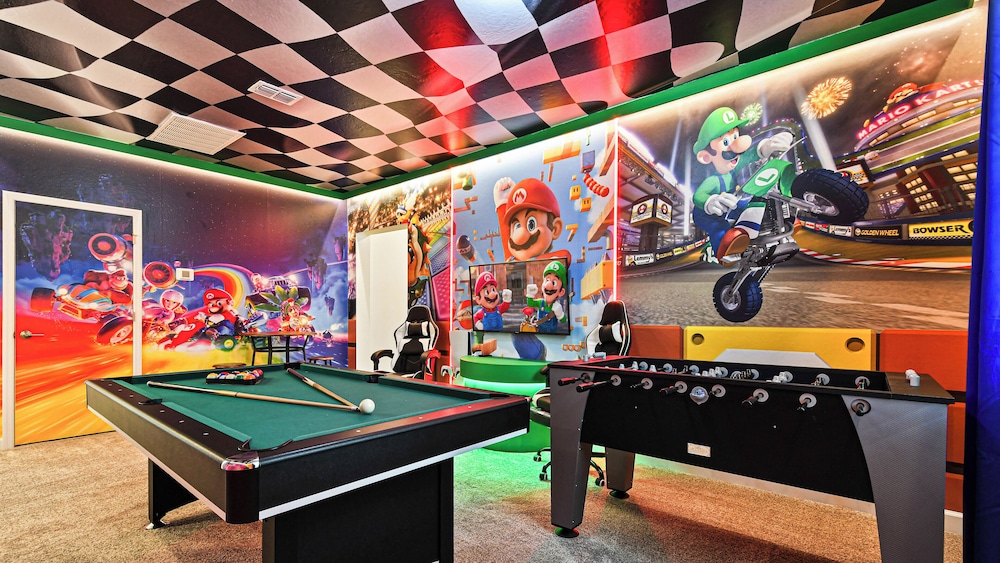 Champions Gate 6BR Private Theater Games Pool Spa - photo 44
