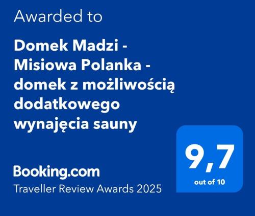 Domek Madzi Misiowa Polanka domek z możliwością dodatkowego wynajęcia sauny — hotel in Kamienna Gora